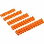 Винтовой зажим GTV LZ-100MM0-00, AC 220-240V, 12 клемм, полиэтилен, оранжевый