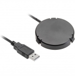 Зарядное устройство беспроводное GTV AE-ZLADPOD-20, USB-разъем, источник питания, кабель USB 1.5м, 0.5Вт, 1A, для встраивания в мебель