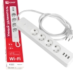   EKF Connect RCE-1-WF, max. 4000W, 16A, 230-250V, 3 USB-A 3.1A, Wi-Fi EKF Connect Home,  1.8 , 4 