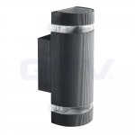   () GTV LD-SILVAGU10D-20 SILVA, GU10 (max.2x50W), IP54, AC220-240V, 50/60Hz, 