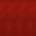 Гирлянда светодиодная NEON-NIGHT 235-142 "Светодиодный Дождь", 45Вт, 760LED, 2х3м, 230В, IP65, постоянное свечение, черный провод, красные диоды (ВРЕМЕННО НЕ ПОСТАВЛЯЕТСЯ)