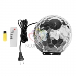 Светодиодная система NEON-NIGHT 601-257 "Диско-шар", 15Вт, 6LED, 230В, IP20, пульт ДУ, USB-порт, USB флешка, Bluetooth, мультиколор (ВРЕМЕННО НЕ ПОСТАВЛЯЕТСЯ)