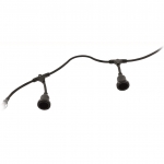 Светильник гирлянда белт-лайт для уличного освещения GTV AE-GR610-10 GIRLANDA, 7.5м, 10xЕ27, IP44, AC 220-240, черный