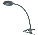 Светильник светодиодный настольный Трансвит 4650066340785 Веста С16 ПШ, 7Вт, 4000K, 1400Лк, 220В, на прищепке, гибкая стойка 450мм, антрацит