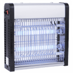 Ловушка для насекомых инсектицидная Hurakan 207780 HKN-LIN30, 2x6Вт, T5, 12Вт, 0.01кВт, 30кв.м., 265x75x265мм, 220V/50Hz, цепь для подвеса, серебристый корпус из металла