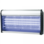 Ловушка для насекомых инсектицидная Hurakan 207785 HKN-LIN180, 3x20Вт, T5, 60Вт, 0.06кВт, 180кв.м., 675x95x325мм, 220V/50Hz, цепь для подвеса, серебристый корпус из металла