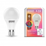 SMART HOME A60 E27 8.5W 806lm 2700-6500K RGBW DIM Wi-Fi