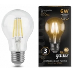 BLACK FILAMENT GOLDEN A60 E27 6W 600lm 2700K