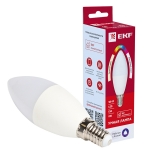    EKF Connect slwf-e14-rgbw, C37, E14, 5W, 400lm, RGBW, 220-240V, Wi-Fi EKF Connect Home,  ,     