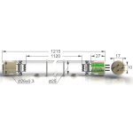     WEDECO WLR20, 210, 3, L=1215, P-25210W