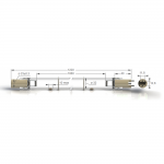    Zercale GPHHVA1220T10L/4P H2 460W 5,0A ( 500-32 / DB 500-32), D25mm, L1220mm, 4P H2 (SE), 16000h,  