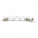    Zercale GPHHVA1600T10L/4P H2 620W 5,0A ( 700-32 / DB 700 HO-32), D32mm, L1600mm, 4P H2 (SE), 16000h,  
