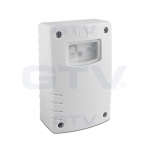 Датчик освещенности сумеречный накладной GTV CZ-CZ2000-00 CZ-2,max.1500W, IP44, AC220-240V, 50-60Hz,6A, работает с LED, белый корпус